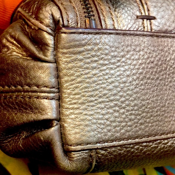 Fossil leather pewter purse - Picture 9 of 13